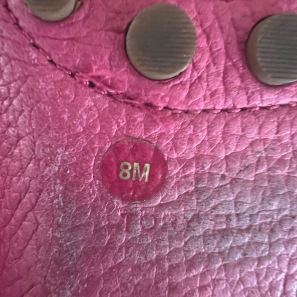 Authentic- Tory Burch dark pink flat comfortable shoes - Picture 14 of 15